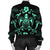 Hawaii Honu Turtle Dolphin With Plumeria Bomber Jacket - AH - Polynesian Pride