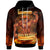 Hawaii Hoodie The Fire Knife Dance Unisex Black - Polynesian Pride