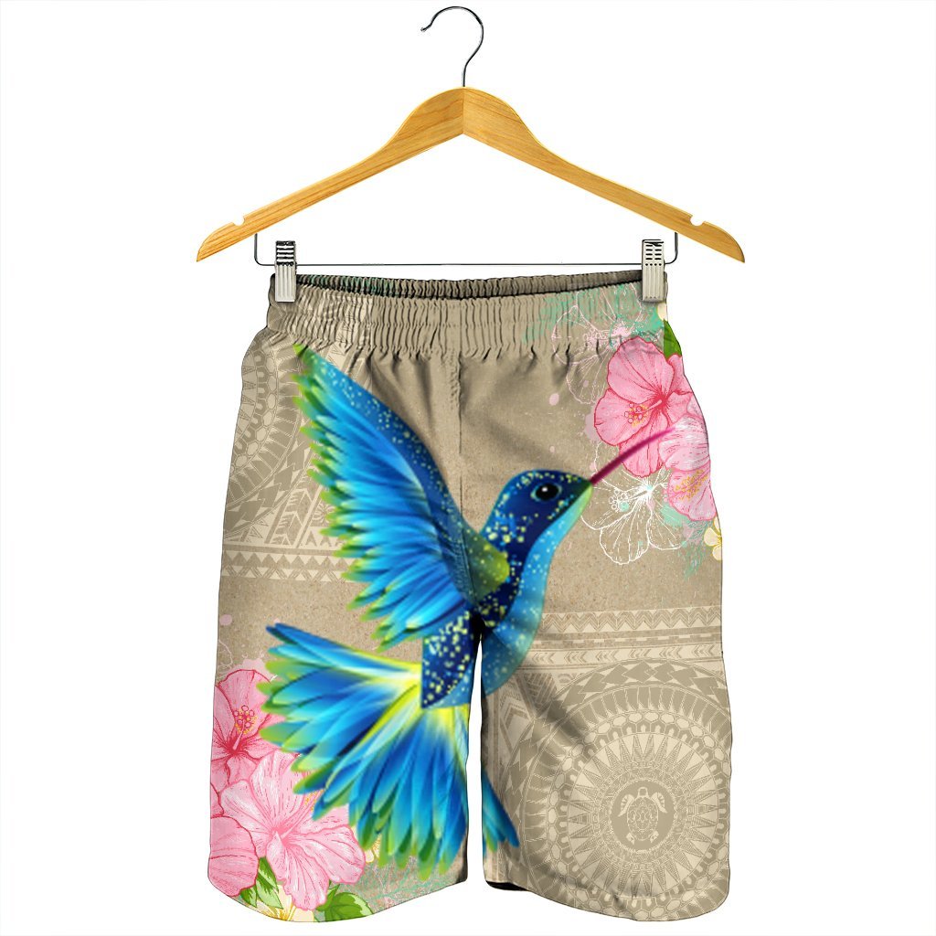 Hawaii Humming Bird Hibiscus Polynesian Men's Shorts - AH - Polynesian Pride