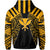 Hawaii Kanaka Football Jersey Polynesian Hoodie Black & Yellow Victor Style - Polynesian Pride