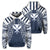 Hawaii Kanaka Football Jersey Polynesian Hoodie Blue and White Victor Style Unisex Blue - Polynesian Pride