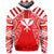 Hawaii Kanaka Football Jersey Polynesian Hoodie Red & White Victor Style - Polynesian Pride