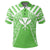 Hawaii Kanaka Football Jersey Polynesian Polo Shirt Green and White Victor Style - Polynesian Pride