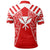 Hawaii Kanaka Football Jersey Polynesian Polo Shirt Red and White Victor Style - Polynesian Pride