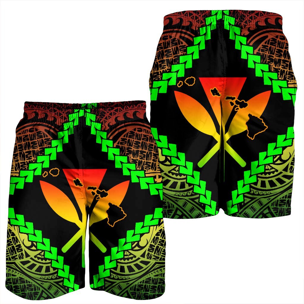 Hawaii Kanaka Kakau Polynesian Men's Shorts - AH - Polynesian Pride