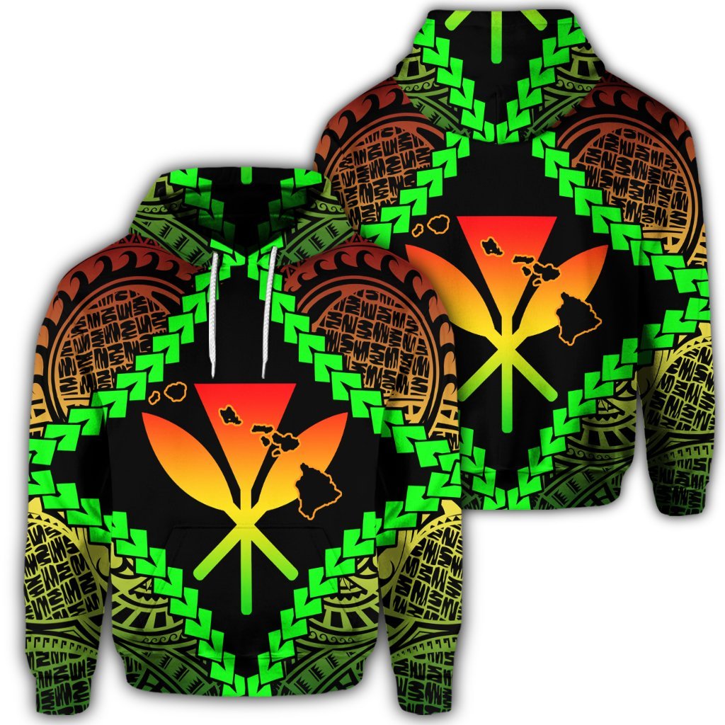 Hawaiian Kanaka Kakau Polynesian Hoodie Unisex Art - Polynesian Pride