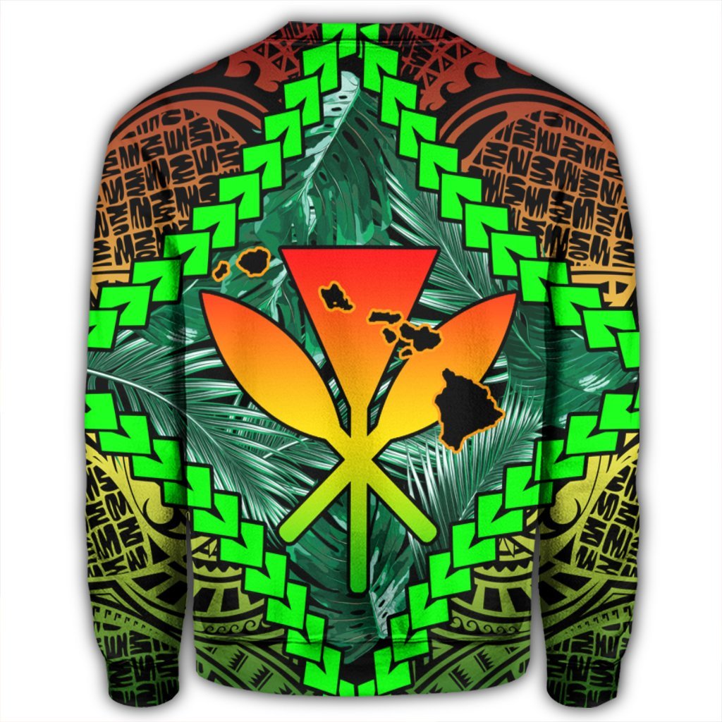 Hawaii Kanaka Kakau Tropical Polynesian Sweatshirt - AH - Polynesian Pride