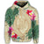 Hawaiian Kanaka Maoli Palm Trees Turtle and Sharks Hoodie - Polynesian Pride