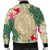 Hawaii Kanaka Maoli Palm Trees Turtle And Sharks Bomber Jacket - AH - Polynesian Pride