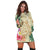 Hawaii Kanaka Maoli Polynesian Flowers Turtle Hoodie Dress - AH - Polynesian Pride