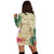 Hawaii Kanaka Maoli Polynesian Flowers Turtle Hoodie Dress - AH - Polynesian Pride