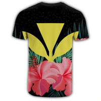 Hawaii Kanaka Tropical Hibiscus T Shirt - Polynesian Pride