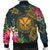 Hawaii Kanaka Turtle Hibiscus Plumerian Polynesia Bomber Jacket - Alena Style - AH - Polynesian Pride