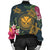 Hawaii Kanaka Turtle Hibiscus Plumerian Polynesia Bomber Jacket - Alena Style - AH - Polynesian Pride