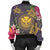 Hawaii Kanaka Turtle Hibiscus Plumerian Polynesia Bomber Jacket - Alena Style Purple - AH - Polynesian Pride