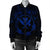 Hawaii Kanaka Turtle Hibiscus Polynesian Bomber Jacket - Anthea Style Blue - AH - Polynesian Pride