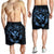 Hawaii Kanaka Turtle Hibiscus Polynesian Men's Shorts - Anthea Style Pastel Blue - AH - Polynesian Pride