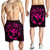 Hawaii Kanaka Turtle Hibiscus Polynesian Men's Shorts - Anthea Style Pink - AH - Polynesian Pride