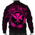 Hawaii Kanaka Turtle Hibiscus Polynesian Bomber Jacket - Anthea Style Pink - AH - Polynesian Pride