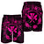 Hawaii Kanaka Turtle Hibiscus Polynesian Men's Shorts - Anthea Style Pink - AH - Polynesian Pride