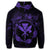 Hawaiian Kanaka Turtle Hibiscus Polynesian Hoodie Anthea Style Purple - Polynesian Pride