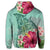 Hawaiian Manta Ray Tropical Hibiscus Plumeria Hoodie - Polynesian Pride