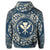 Hawaiian Map Classic Floral Hoodie Blue - Polynesian Pride