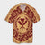 Hawaii Map Classic Floral Hawaiian Shirt Red - AH Unisex Black - Polynesian Pride