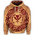 Hawaiian Map Classic Floral Hoodie Red - Polynesian Pride