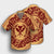 Hawaii Map Classic Floral Hawaiian Shirt Red - AH - Polynesian Pride