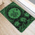 Hawaii Map Honu Hibiscus Polynesian Door Mat Green AH - Polynesian Pride