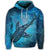 Hawaiian Map Kanaka Galaxy Shark Hoodie - Polynesian Pride