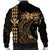 Hawaii Map Kanaka Polynesian Hula Girl Bomber Jacket Gold - AH - J5R - Polynesian Pride