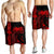 Hawaii Map Kanaka Polynesian Hula Girl Men's Shorts Red - AH - J5C - Polynesian Pride