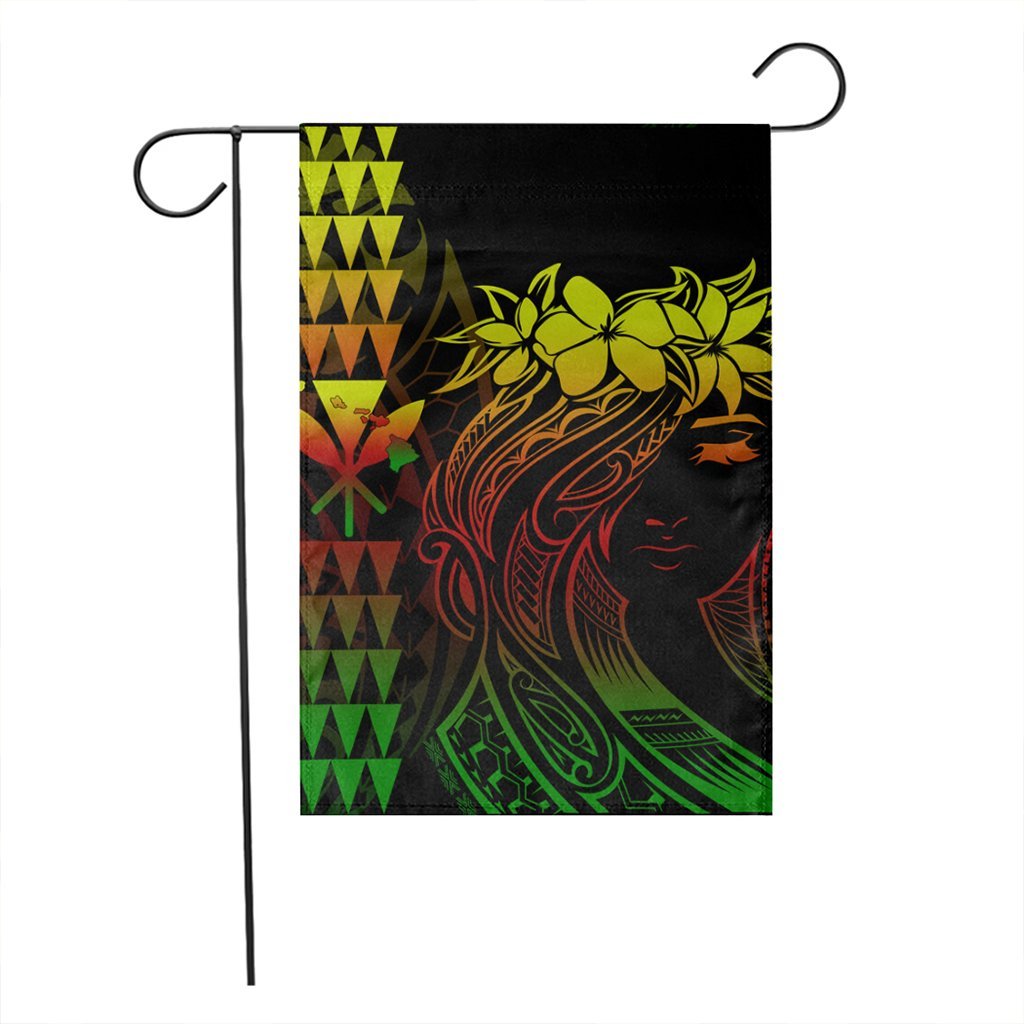 Hawaii Map Kanaka Polynesian Hula Girl Flag Reggae - AH - J5C - Polynesian Pride