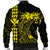 Hawaii Map Kanaka Polynesian Hula Girl Bomber Jacket Yellow - AH - J5R - Polynesian Pride