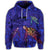 Hawaiian Map Kanaka Turtle Hoodie Volcano Style Galaxy - Polynesian Pride