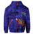 Hawaiian Map Kanaka Turtle Hoodie Volcano Style Galaxy - Polynesian Pride