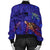 Hawaii Map Kanaka Turtle Bomber Jacket - Volcano Style - Galaxy - AH - Polynesian Pride