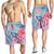 Hawaii Map Kanaka Turtle Galaxy Night Plumeria Hibiscus Men's Shorts - AH - Polynesian Pride