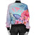 Hawaii Map Kanaka Turtle Galaxy Night Plumeria Hibiscus Bomber Jacket - AH - Polynesian Pride