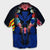 Hawaii Map Kanaka Two Men Holding Flag Hawaiian Shirt Blue - AH - Polynesian Pride