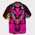 Hawaii Map Kanaka Two Men Holding Flag Hawaiian Shirt Pink - AH - Polynesian Pride