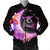 Hawaii Map Moon Star Turtle Plumeria Hibiscus Bomber Jacket - AH Black Unisex - Polynesian Pride