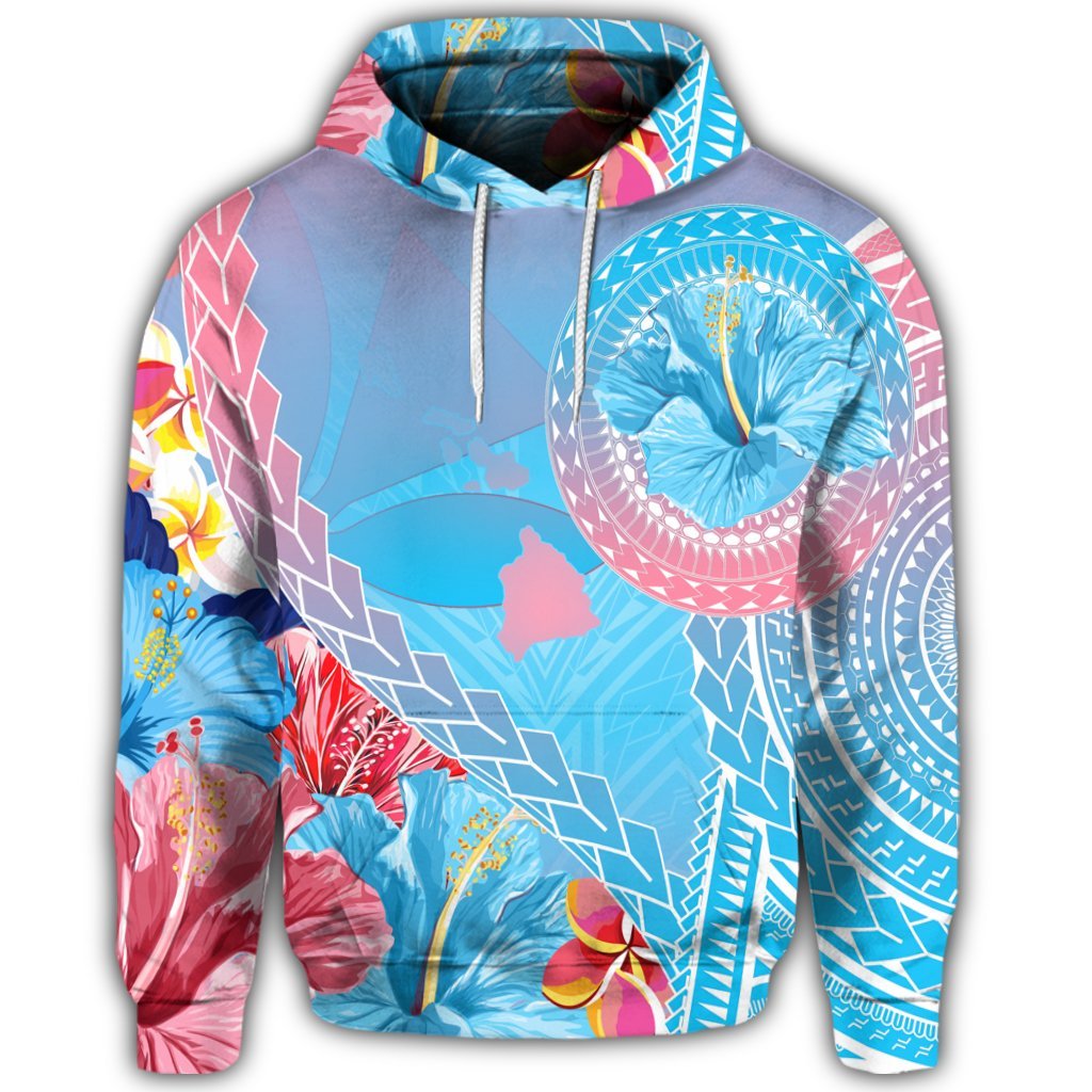 Hawaii Map Sweet Dream Kanaka Polynesian Hibiscus Hoodie - Polynesian Pride