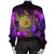 Hawaii Map Turtle Galaxy Bomber Jacket - AH - Purple - Polynesian Pride