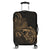 Hawaii Map Turtle Hibiscus Divise Polynesian Luggage Covers Gold - AH Black - Polynesian Pride