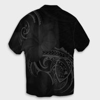 Hawaii Map Turtle Hibiscus Divise Polynesian Hawaiian Shirt Gray - AH - Polynesian Pride