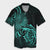 Hawaii Map Turtle Hibiscus Divise Polynesian Hawaiian Shirt Turquoise - AH Unisex Black - Polynesian Pride