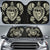 Hawaii Map Turtle Ohana Hibiscus Kakau Polynesian Car Sun Shade Auto Sun Shade Universal Fit Beige - Polynesian Pride